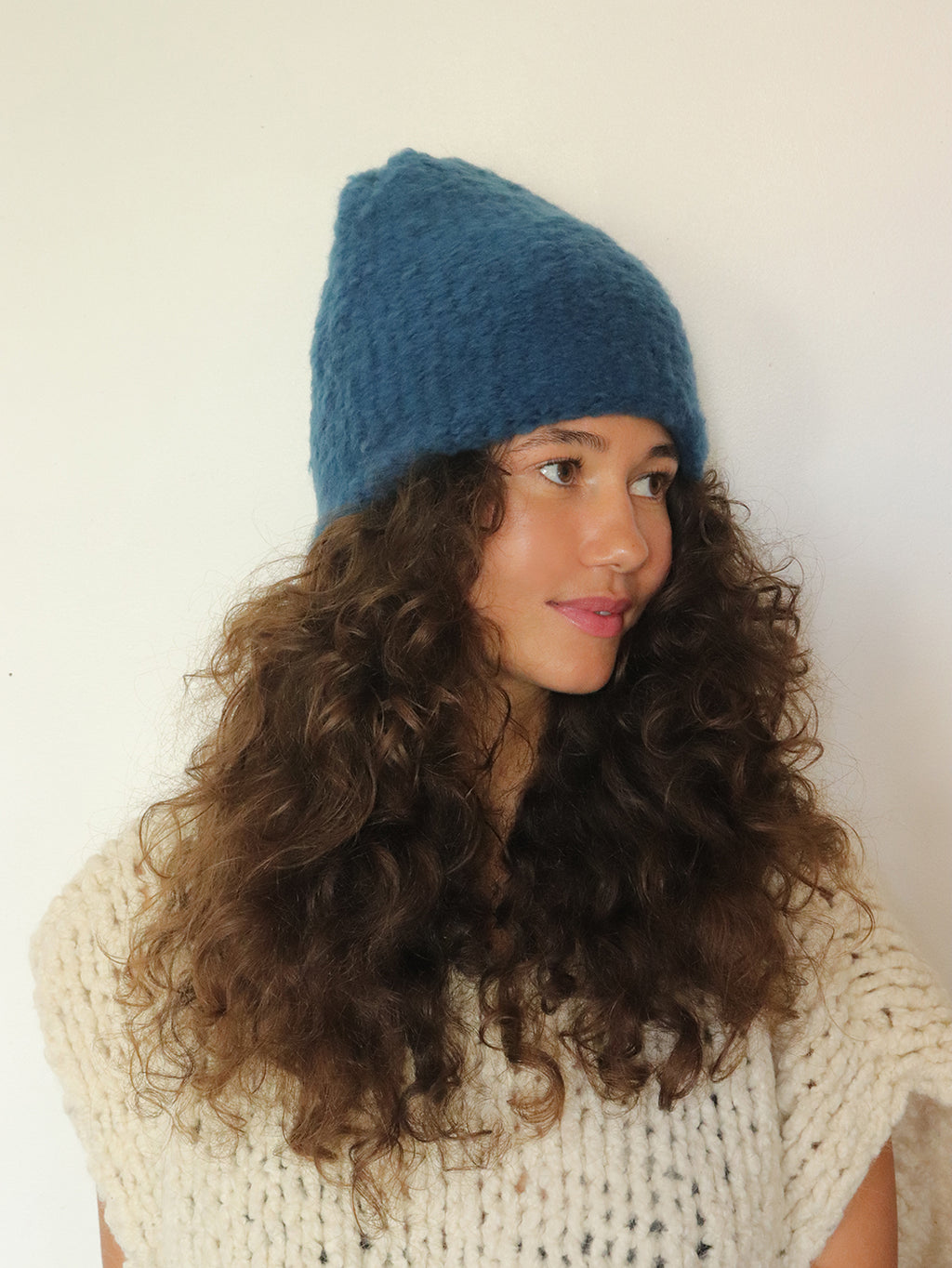 Virgin Wool Hat  - Teal