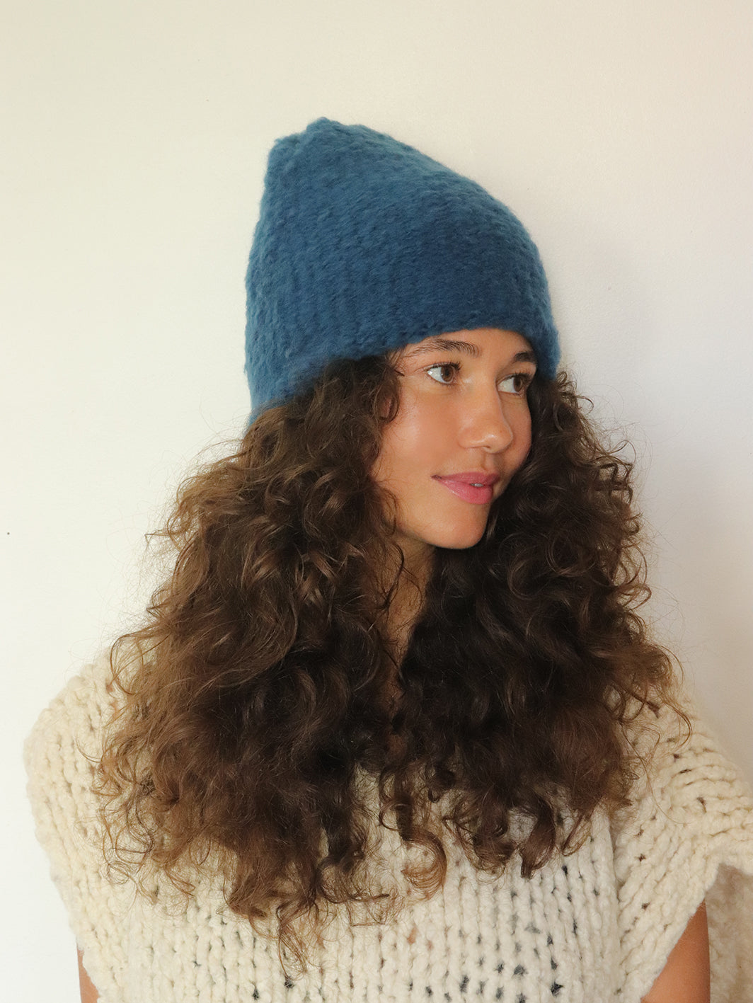 Virgin Wool Hat  - Teal